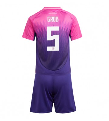 Tyskland Pascal Gross #5 Borta Kläder Barn EM 2024 Kortärmad (+ Korta byxor)